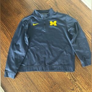 Nike Youth XL Quarter-Zip Michigan Pullover